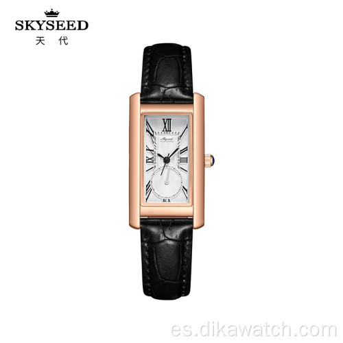 Reloj SKYSEED reloj cuadrado pequeño de moda retro femenino